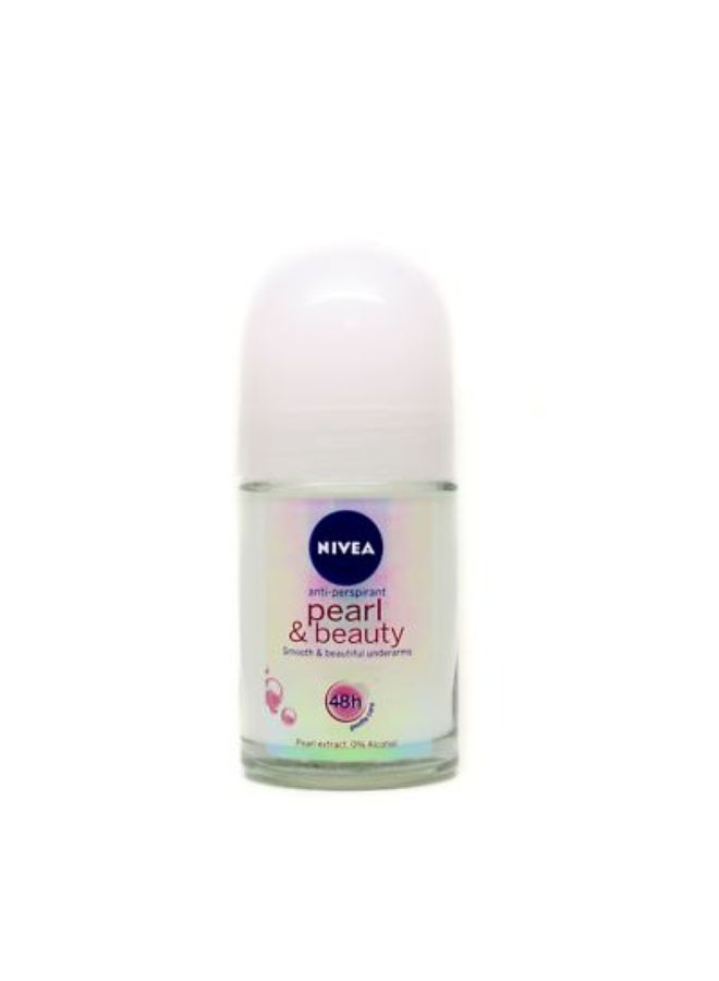 Nivea Pearl and Beauty Roll on, 50ml (Pack of 3, Female) - Image 2